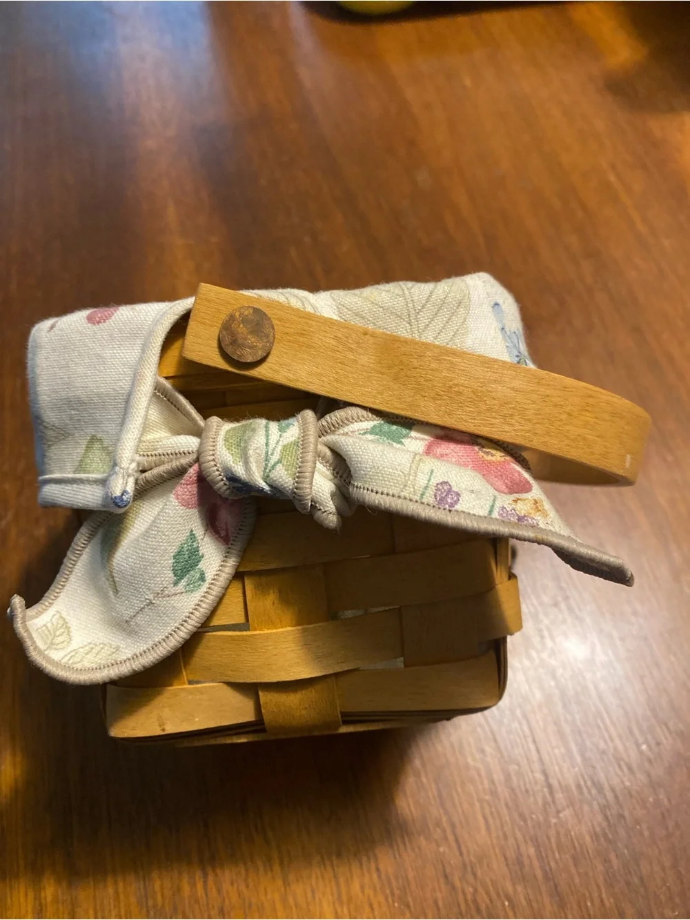 Longaberger handwoven basket